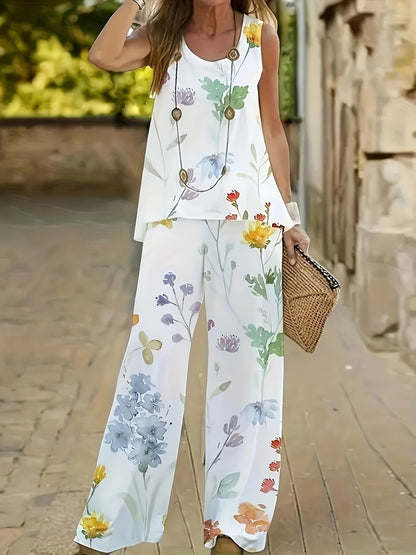 Elegant Floral Print Set